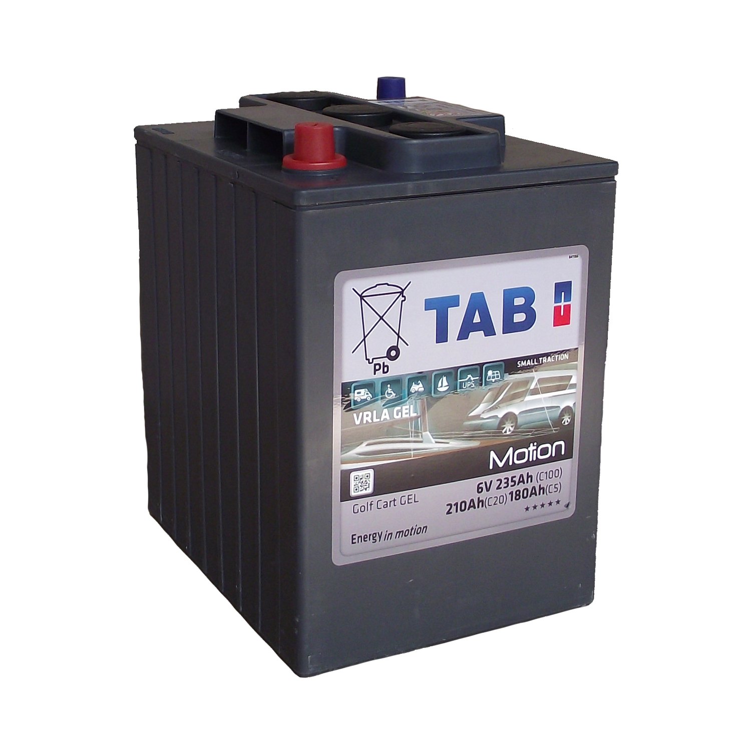 TAB Motion 180 Golf Cart GEL тяговый моноблок 6 В 180Ач - TAB Motion, TAB  Motion GEL, Полутяговые АКБ - Rustok